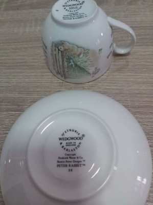 Wedgewood of England Peter Rabbit cup an saucer set
