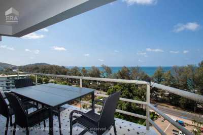 Spacious beach condo with a very large and lovely balcony