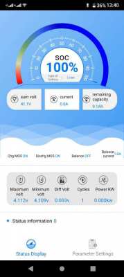 36v 9ah EBike Battery Active Balance BMS