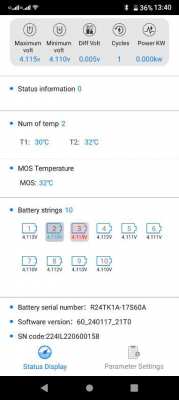 36v 9ah EBike Battery Active Balance BMS