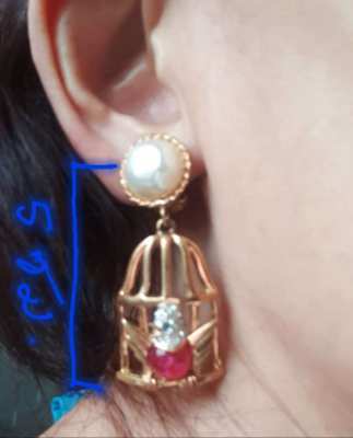 Vintage CAROLEE Birdcage Clip On Earrings