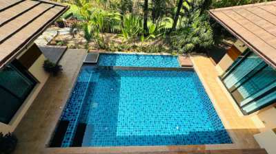 Pool Villa House For Sale in Quiet Moobaan near Meechok Plaza