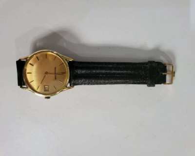 JAEGER LE COULTRE 18K GOLD ULTRA-THIN MENS SWISS WATCH