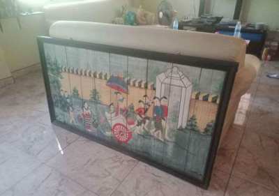 Wooden large picture