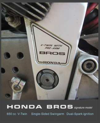 Honda Bros 650cc V-Twin – on/off road custom bike