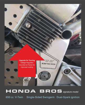 Honda Bros 650cc V-Twin – on/off road custom bike