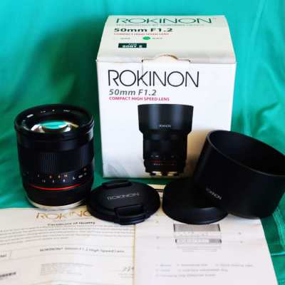 Samyang 50mm F1.2 Prime Portrait Lens for Sony E-Mount,  (Rokinon)  