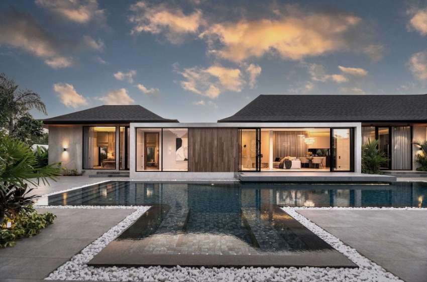 Modern Luxury Pool Villa 4 bedrooms 4 bathrooms in Choeng Thale