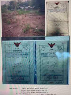 Two plots of land for sale by long time Thai owner