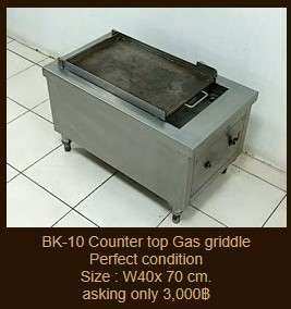 Counter top Gas griddle
