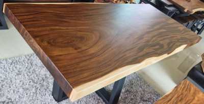 NO 6  NEW DISCOUNTED ACACIA TABLE TOP ONLY LARGE DINING FREE DELIVERY