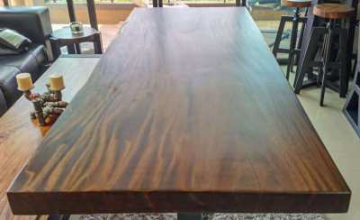 NO 6  NEW DISCOUNTED ACACIA TABLE TOP ONLY LARGE DINING FREE DELIVERY