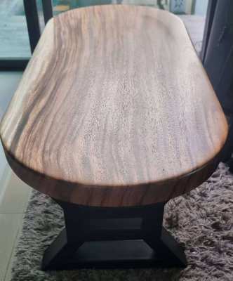 NO 13  Solid acacia oval coffee table  free delivery