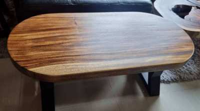 NO 14  acacia oval coffee table105 x 48cm wide 39cm free delivery