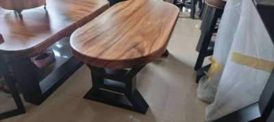 NO 15  Solid acacia oval coffee table   free delivery