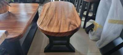 NO 15  Solid acacia oval coffee table   free delivery