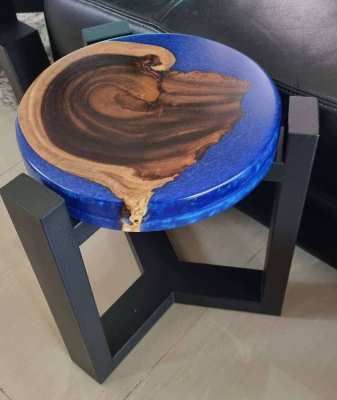 NO.29  NEW  ACACIA HARDWOOD BLUE ISLAND RIVER TABLE