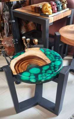 NO.30  NEW  ACACIA HARDWOOD GREEN ISLAND RIVER TABLE 