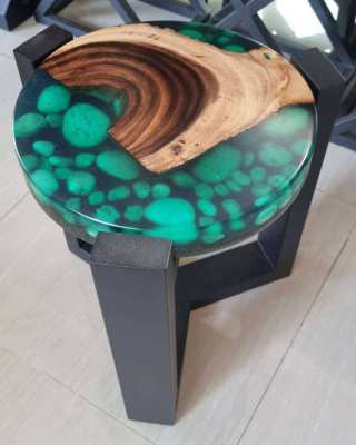 NO.30  NEW  ACACIA HARDWOOD GREEN ISLAND RIVER TABLE 