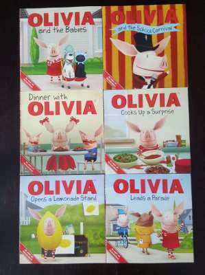 6 OLIVIA CHILDREN'S BOOKS, KIDS WILL LOVE IT!