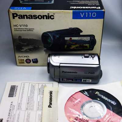 Panasonic HC-V110 Full HD Camcorder, 38x Optical/72x Intelligent Zoom