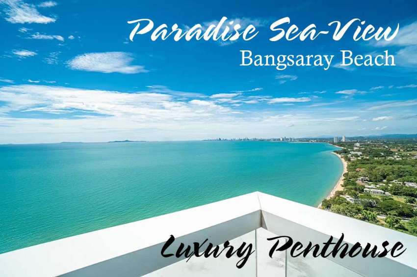 Luxury Penthouse Beachfront condo Bangsaray beach.