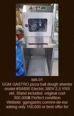 GGM GASTRO pizza ball dough sheeter, Stand included