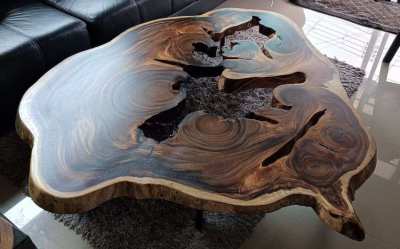 NO .33  Huge New Solid acacia log coffee table unique and beautiful 