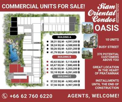 Commercial units for sale! Great location! Installment!