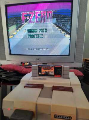 นินเท็นโด Super Nintendo SNES F-Zero video game