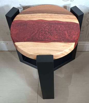 NO.16 NEW ACACIA HARDWOOD RED LAVA ISLAND RIVER TABLE 