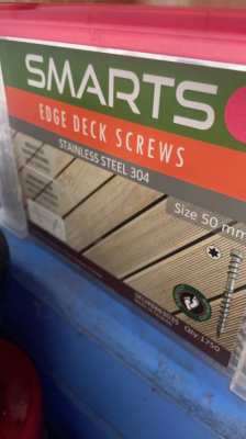 Stainless Steel 304  Smarts edge deck screws 