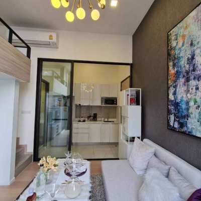 1 Bedroom Duplex in Luxury Condo near Airport Link Makkasan