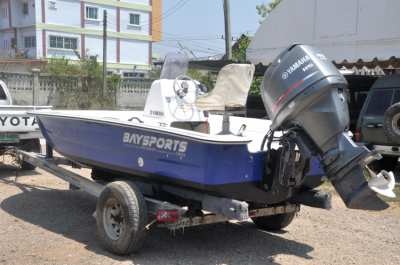 เรือตกปลา  yamaha Bay sports 16 ft เรือที่ไม่มีวันจม ปลอดภัยมากครับรุ่นนี้￼ และ หาย