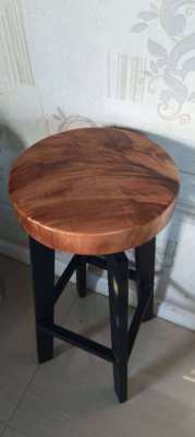 NEW INDUSTRIAL HEAVY SOLID ACACIA HARDWOOD STOOLS