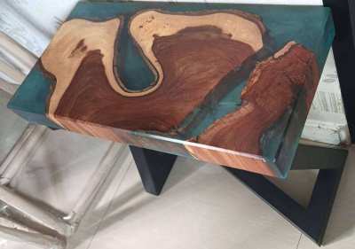 NO.45  NEW  HARDWOOD GREEN  RIVER TABLE FREE DELIVERY 