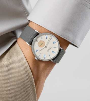 NOMOS TANGENTE 38 - DATE - SCHULHAUSWEISS 