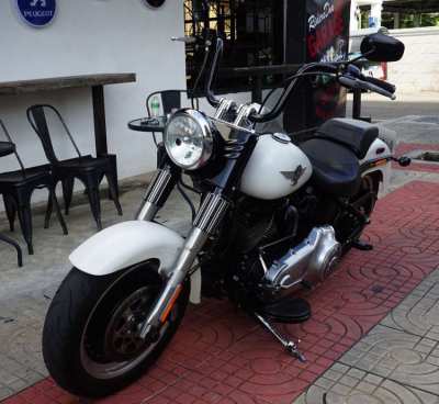 Harley Davidson Softail FatBoy 103 Twincam 2016 Denim White