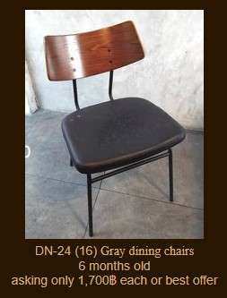 DN-23/24 Gray dining chairs