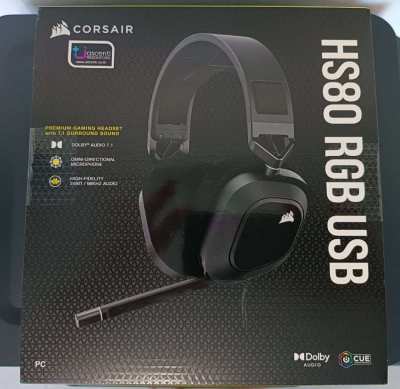 Headset Corsair HS 80 RGB USB