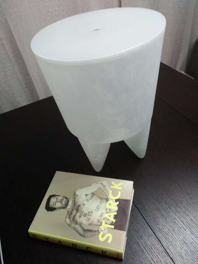 Philippe Starck designer stool and album