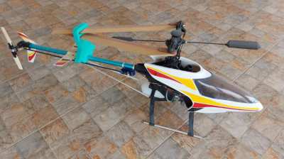 RC helicopters: Thunder Tiger x3 and Kyosho x1 Many spares.