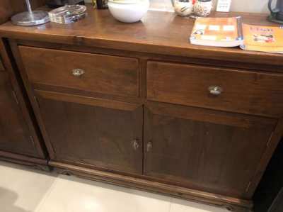 two single sale Cabinet massive Teak W:100cm. x H:100cm x D:40cm.