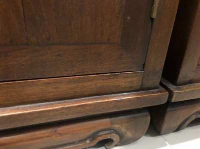 two single sale Cabinet massive Teak W:100cm. x H:100cm x D:40cm.