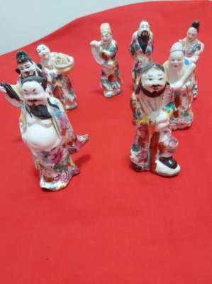 Eight chinese immortals  figures in original box