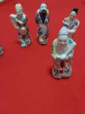 Eight chinese immortals  figures in original box