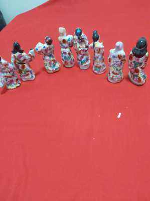 Eight chinese immortals  figures in original box