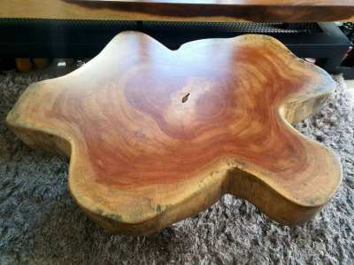 NO.50  log coffee table solid hardwood   free delivery