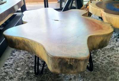 NO.50  log coffee table solid hardwood   free delivery