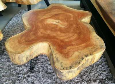 NO.50  log coffee table solid hardwood   free delivery